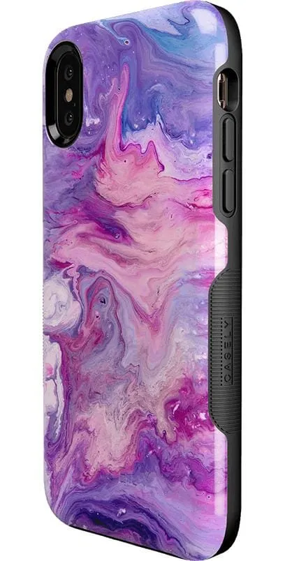 Tie Dying Over You | Purple Marble iPhone Case