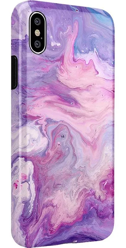 Tie Dying Over You | Purple Marble iPhone Case