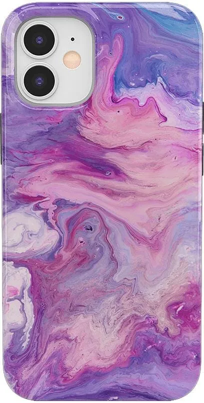 Tie Dying Over You | Purple Marble iPhone Case