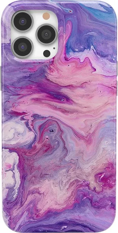 Tie Dying Over You | Purple Marble iPhone Case