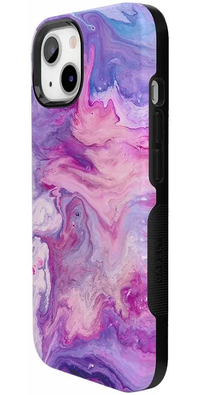 Tie Dying Over You | Purple Marble iPhone Case