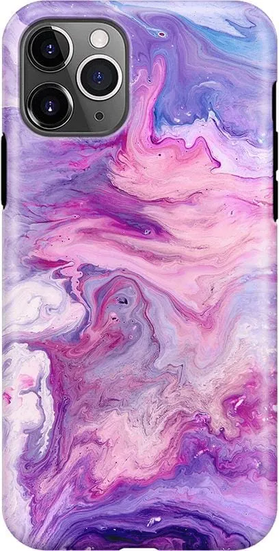 Tie Dying Over You | Purple Marble iPhone Case