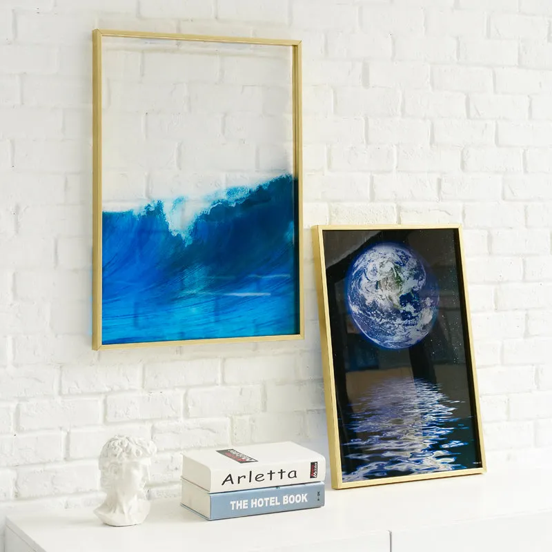 Transparent Ocean Wall Art With Frame