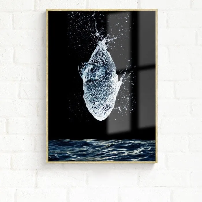 Transparent Ocean Wall Art With Frame