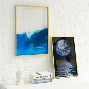 Transparent Ocean Wall Art With Frame