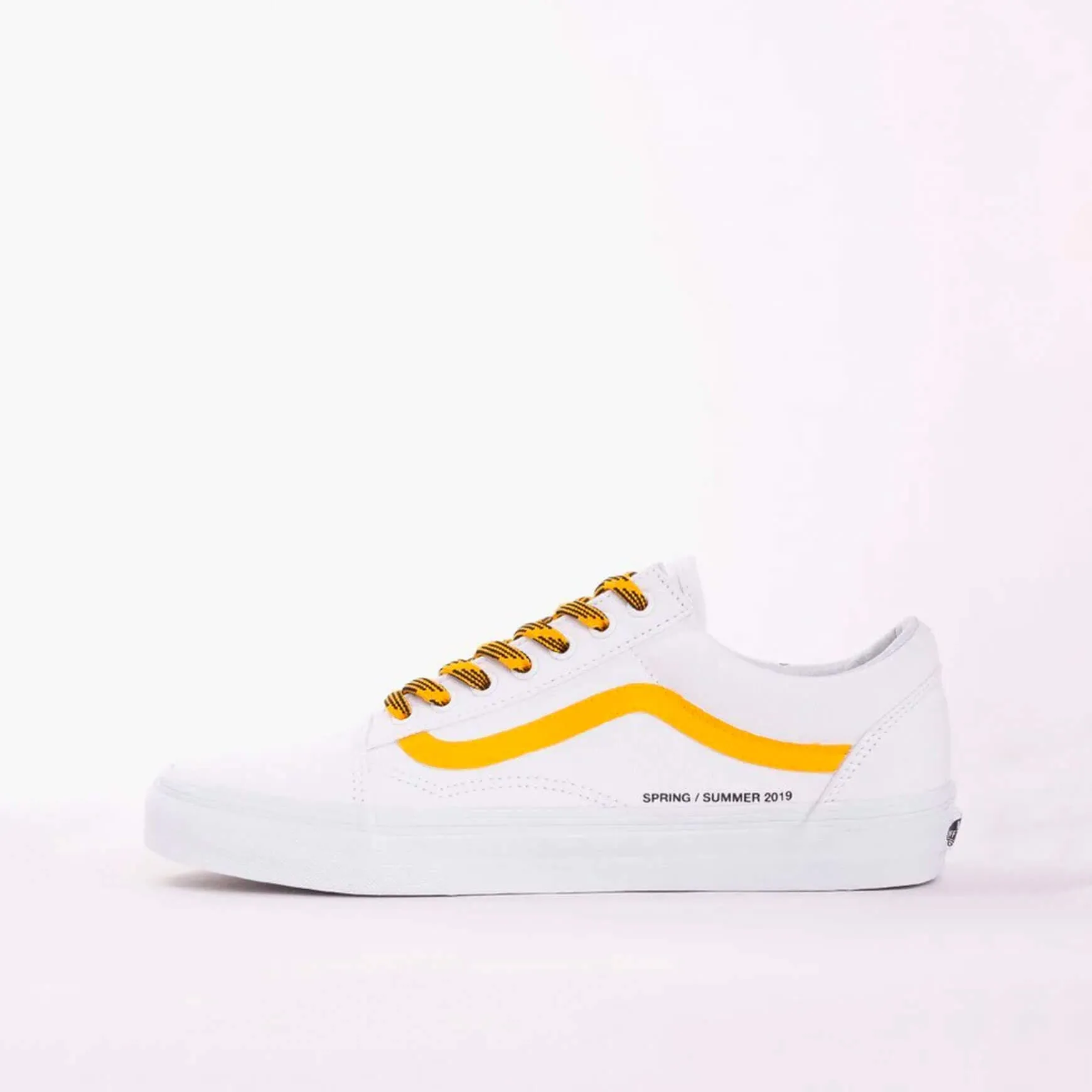 Vans Old Skool "Logo Stripe" Custom White