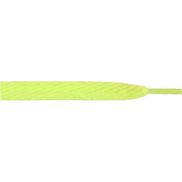 Wholesale Skateboard Flat 1/2 - Neon Yellow (12 Pair Pack) Shoelaces