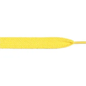 Wholesale Thick Flat 3/4 - Yellow (12 Pair Pack) Shoelaces