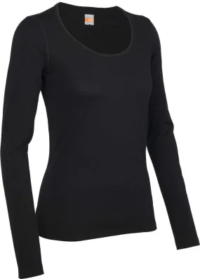 Women's Icebreaker Merino 200 Oasis Long Sleeve Soft Scoop Neck Base Layer {IC-104378}