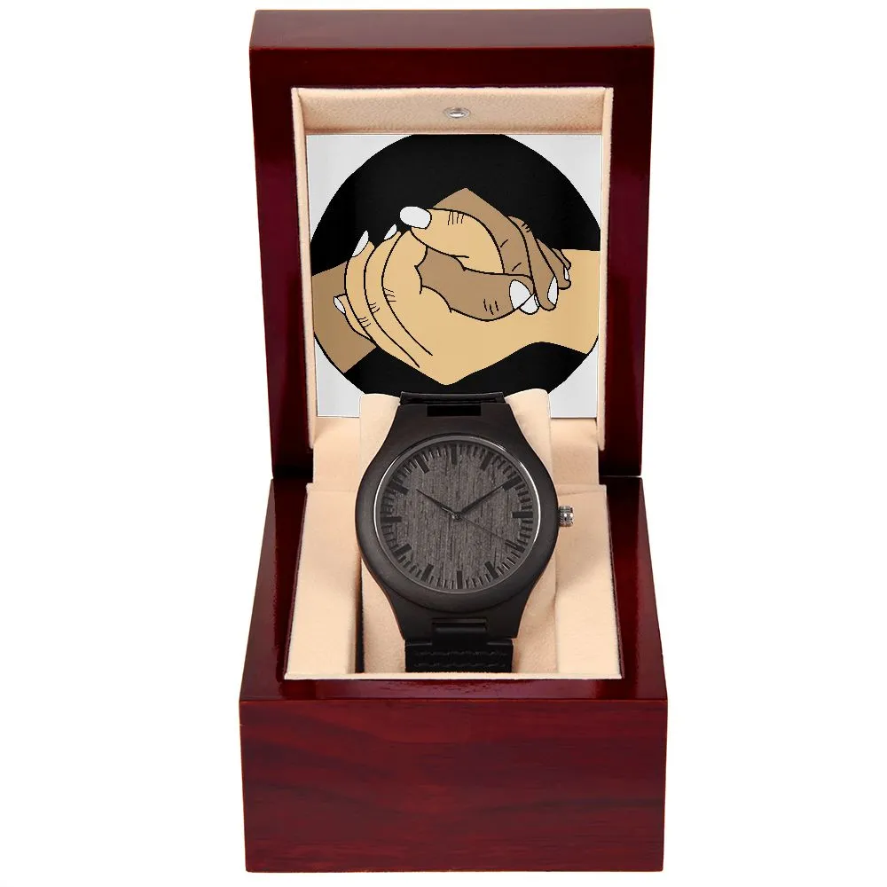 Wooden watch with the KJZ Unity