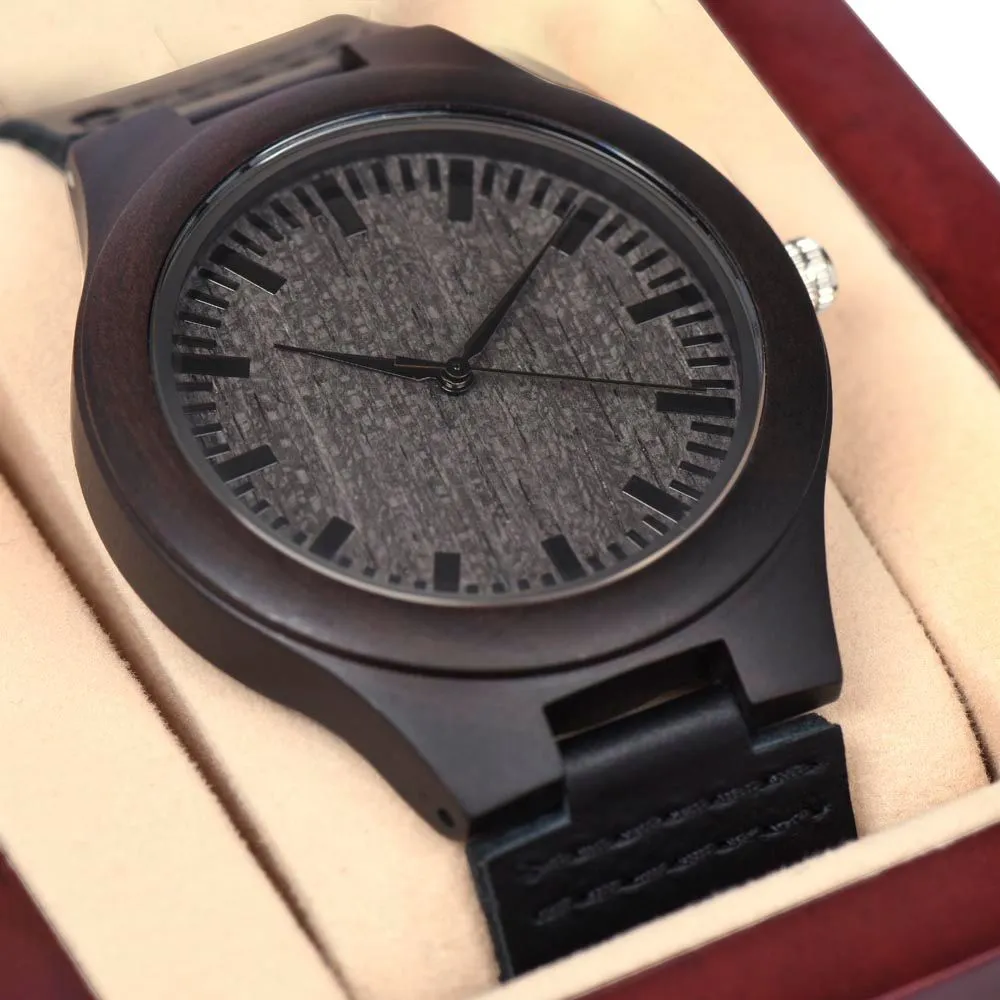 Wooden watch with the KJZ Unity