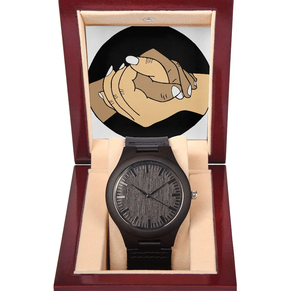 Wooden watch with the KJZ Unity