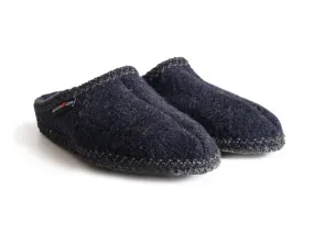 Wool Slippers Navy